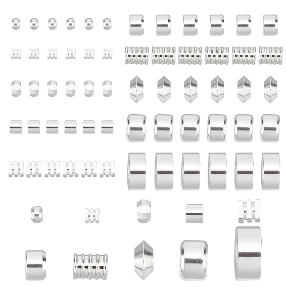 60шт 10 стиль латунные бусины, долговечный, разнообразные