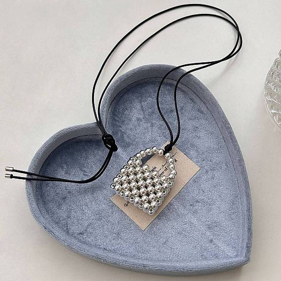 Женские подвески-колье из сплава с круглыми бусинами для сумочек