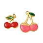 304 из нержавеющей стали шармы эмали, черри прелести, ионное покрытие (ip), реальный 18 k позолоченный