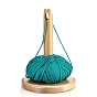 Wood Yarn Holders, Wool Yarn Holder Frame with Hole, Yarn Thread Stand Holder for Knitting Crochet Yarn Skein