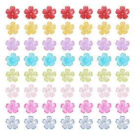 120 шт. 2 стильные акриловые колпачки для бусин, 5-лепестков цветка