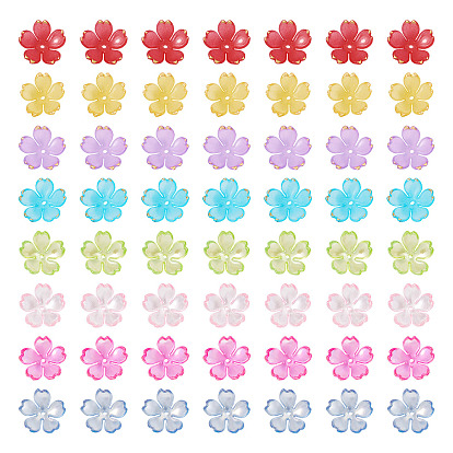 120 шт. 2 стильные акриловые колпачки для бусин, 5-лепестков цветка