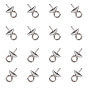 304 Stainless Steel Cup Pearl Peg Bails Pin Pendants, For Half Drilled Beads