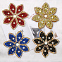 Flower Shape Hotfix Rhinestone Appliques, Costume Accessories,