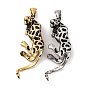 304 из нержавеющей стали большие кулоны, леопардовый шарм