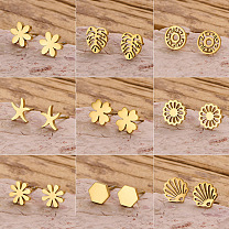 304 Stainless Steel Stud Earrings
