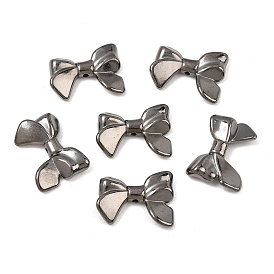 Abalorios de acrílico opacos, gunmetal chapado
