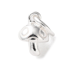 925 подвески-грибы из стерлингового серебра с соединительными кольцами