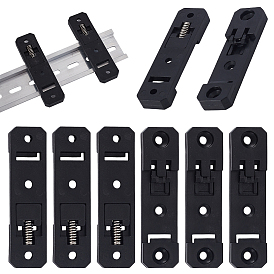 10шт. нейлоновый кронштейн для монтажа на DIN-рейку, универсальный зажим для крепления на DIN-рейку