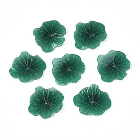 Des perles en plastique, feuille de lotus