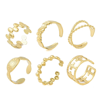 304 открытые манжеты из нержавеющей стали для женщин, реальный 18 k позолоченный