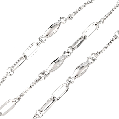 304 овальные звенья из нержавеющей стали с конскими звеньями, пайки, с катушкой