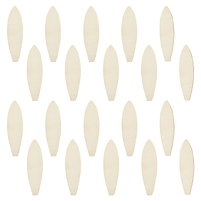 20 шт. незаконченные деревянные вырезы, рыба