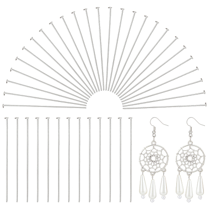 200 шт. 304 штифты с плоской головкой из нержавеющей стали