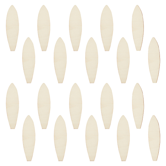 20 шт. незаконченные деревянные вырезы, рыба