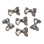 Perles acryliques opaques, plaqué gris anthracite