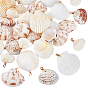 30шт 5 подвеска из натуральной ракушки, с медной проволокой