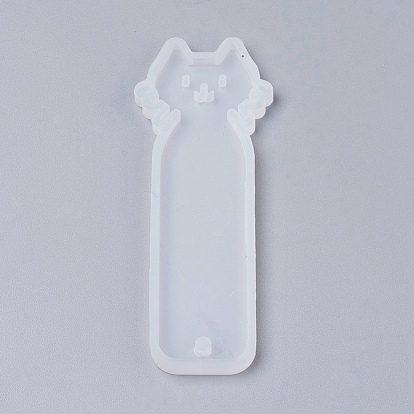 Silicone Bookmark Molds, Resin Casting Molds, Cat
