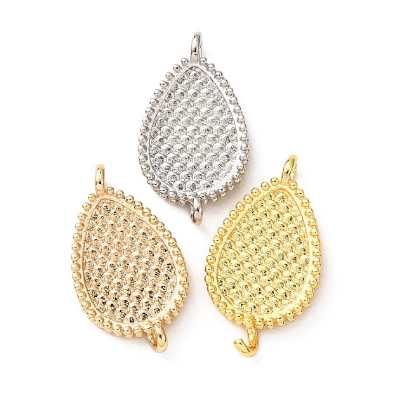 Латунные соединительные кабошоны, слеза, долгоиграющий, стойки покрытие, настройки не открытой задней части