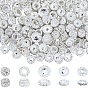 260 шт 5 стили вымощают диско-шар бусины, ручной полимерной глины шариков Rhinestone, круглый и плоский круглый