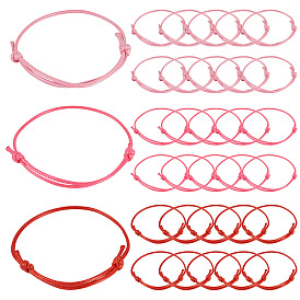 60шт 3 цвета корейский вощеный полиэфирный шнур изготовление браслета, для изготовления ювелирных изделий