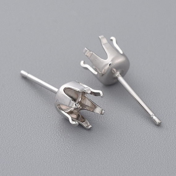 925 серьги из стерлингового серебра, 15x6 мм, штифты : 0.7 мм