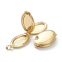 Brass Locket Pendants, Photo Frame Pendants for Necklaces, Long-Lasting Plated, Oval