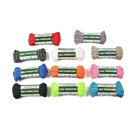 Круглый полиэстеровый парашютный шнур, 7 многожильный сердечник