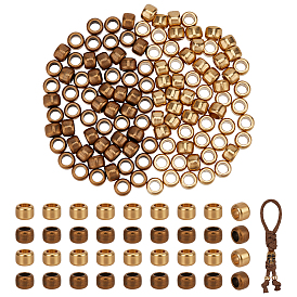 120шт 2 цвета латунь edc европейские бусины, бусины из парашютной нити, бусины с большим отверстием, ремешок для ножа, брелок-браслет, рондель