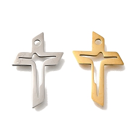 201 Stainless Steel Pendants, Cross Charms