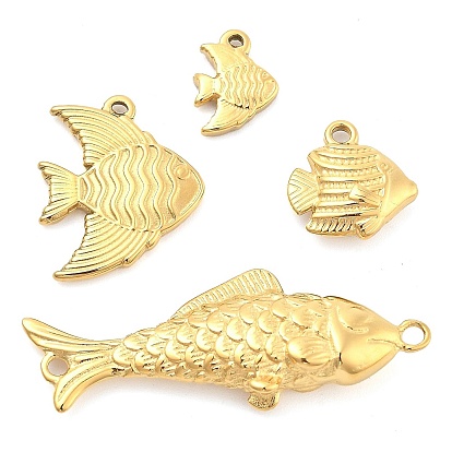 Ионное покрытие (ip) 304 подвески из нержавеющей стали, рыба