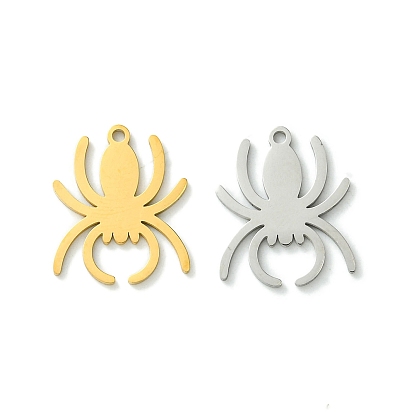 201 подвески из нержавеющей стали, лазерная резка, очарование паука