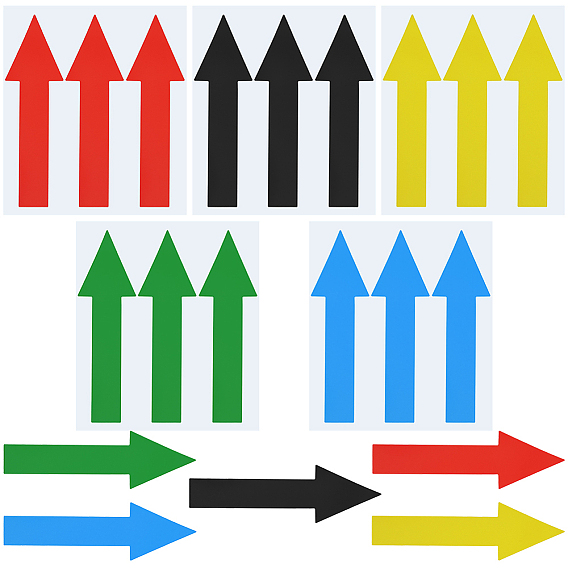 15 листы 5 стили прямоугольные самоклеящиеся стрелки направляющие этикетка наклейка бумага