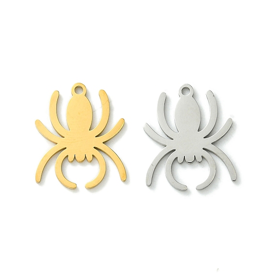 201 подвески из нержавеющей стали, лазерная резка, очарование паука