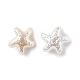 ABS Plastic Imitation Pearl Beads, Starfish