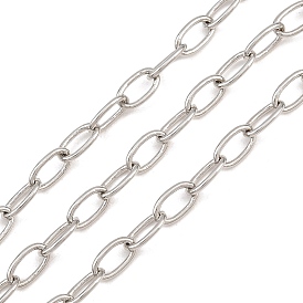 Brass Cable Chains, Soldered, with Spool, Long-Lasting Plated, Rack Plating, Lead Free & Cadmium Free