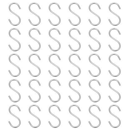 30шт 304 крючки S-образной формы из нержавеющей стали