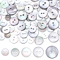 80Pcs 5 Styles 2-Hole Shell Buttons, Flat Round