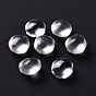 Natural Quartz Crystal Beads, No Hole/Undrilled, for Wire Wrapped Pendant Making, Twist Flat Round