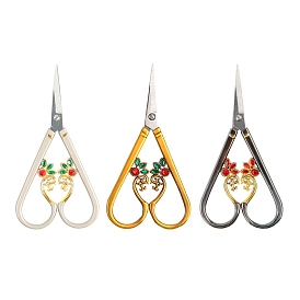 Stainless Steel Craft Scissors, with Rhinestone, Embroidery Scissors, Tea Art Scissors
