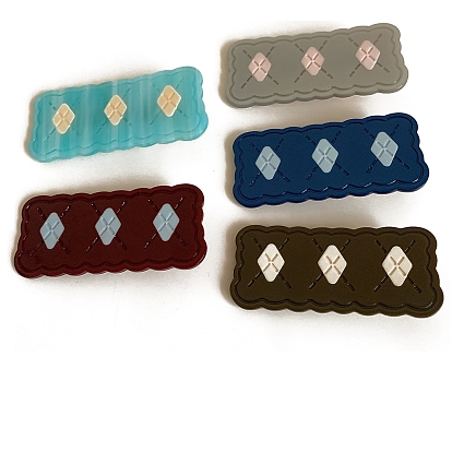 Заколки для волос с когтями из ацетата целлюлозы (смола), прямоугольная конфета, заколка для волос для женщин и девочек