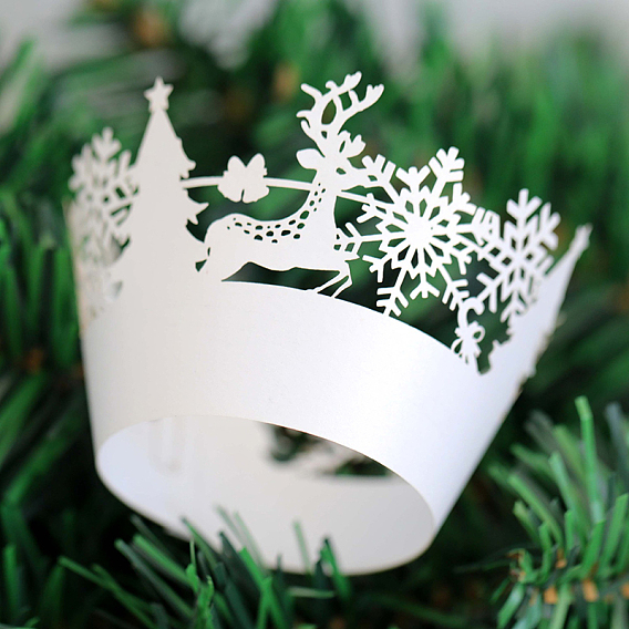 Обертки для кексов, держатели бумажных вкладышей для лазерной резки, для рождественской вечеринки, свадьбы, дня рождения, украшения