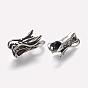 304 Stainless Steel Cord Ends, For Leather Cord Bracelets Making, Dragon Head