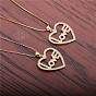 Creative Heart Love Sweater Chain Necklace - Customizable Fashion Jewelry