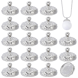 20Pcs Autumn Theme Zinc Alloy Pendants, Acorn Head