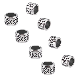 304 Stainless Steel Beads, Large Hole Beads, Column