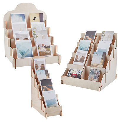 3 наборы 3 стили деревянные подставки для открыток