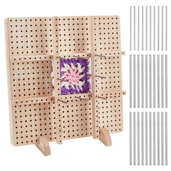 Наборы инструментов для вязания своими руками, в том числе 1 комплект резиновой доски для вязания крючком, 20шт 304 стержень из нержавеющей стали