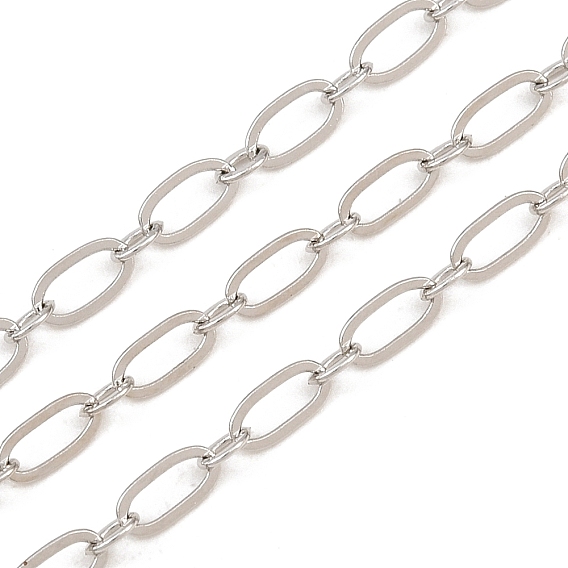 Cadenas de cable de latón, soldada, con carrete, larga duración plateado, chapado en rack, sin plomo y el cadmio