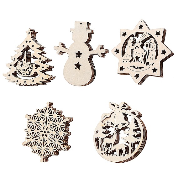 Набор поделок sunnyclue, с картонными карточками, деревянный кулон, джутовый шпагат